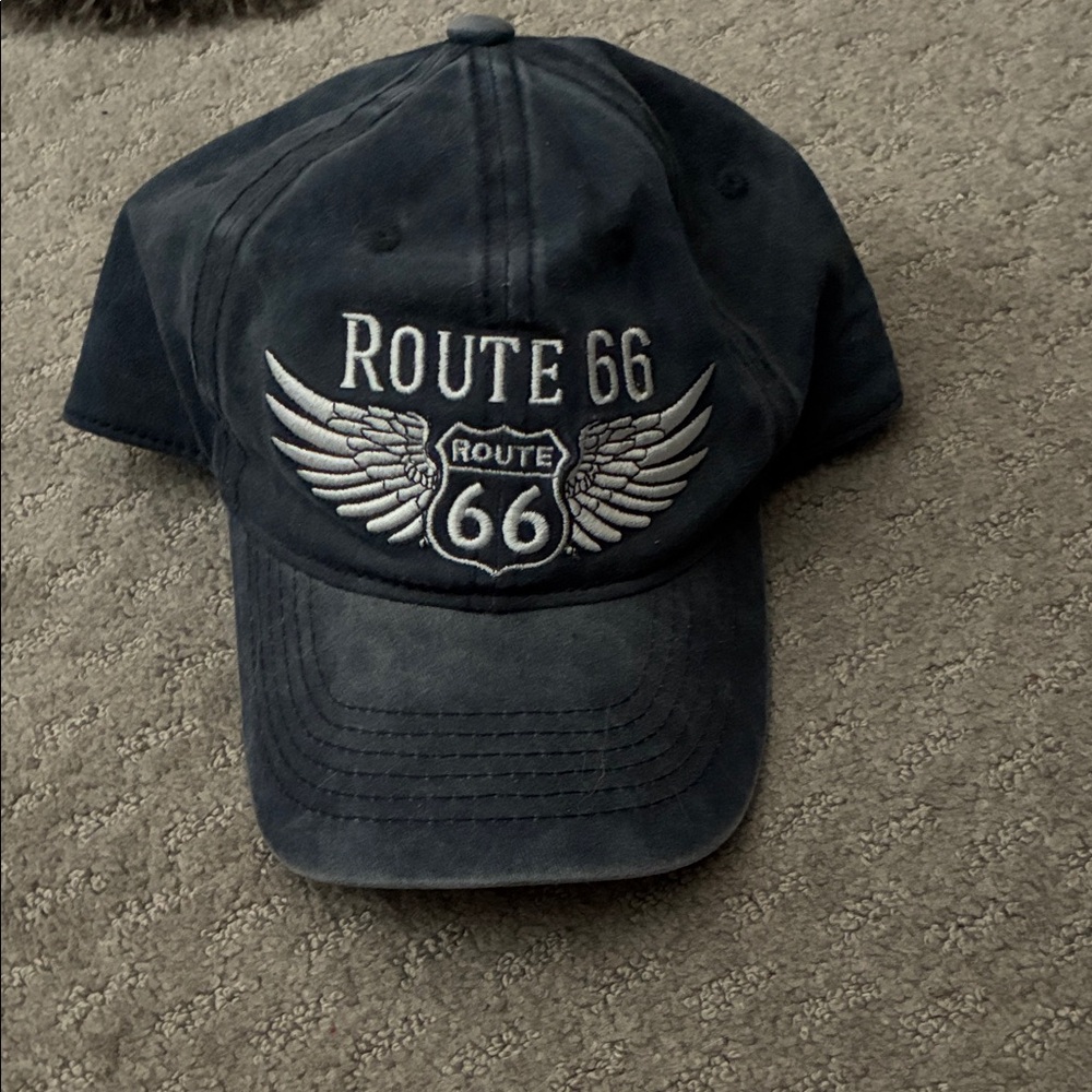 Route 66 Navy Blue Cap